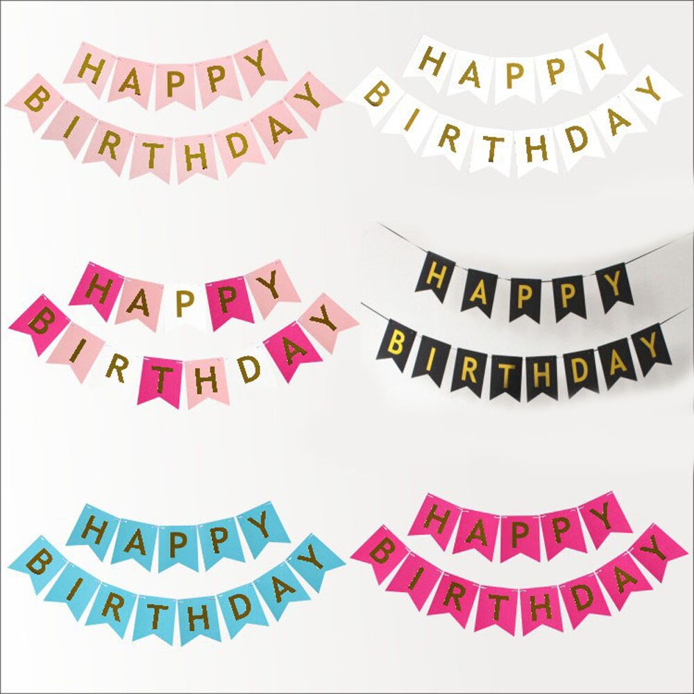 1set Adult Kids Happy Birthday Ballon Letter Banner Gold Confetti Helium Latex Ballon Party Decorations Air Balls Globos