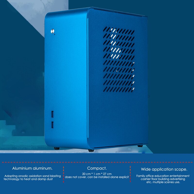 U110 Desktop Computer Case Compatible with ITX, MINI ITX for Desktop