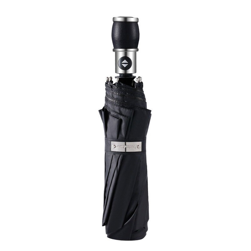 Paraguas para hombre y mujer, sombrilla de verano grande con protección Uv, Canel plegable con de arcoíris para el día de lluvia, con bastón transparente