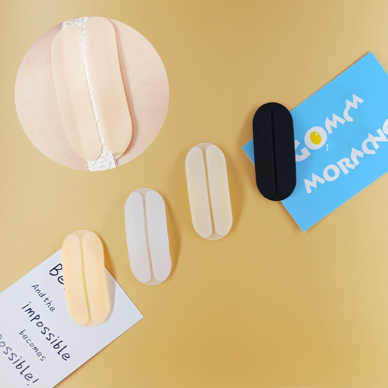 1 pair/lot Shoulder Pads Silicone bra Underwear Anti-Slip shoulder pad bag strap Sewing pad DIY for backpack Sew clothing decor