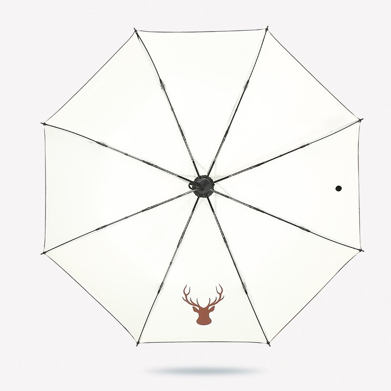 YADA INS Luxury Icon Deer Elk Pattern Black Umbrel... – Grandado