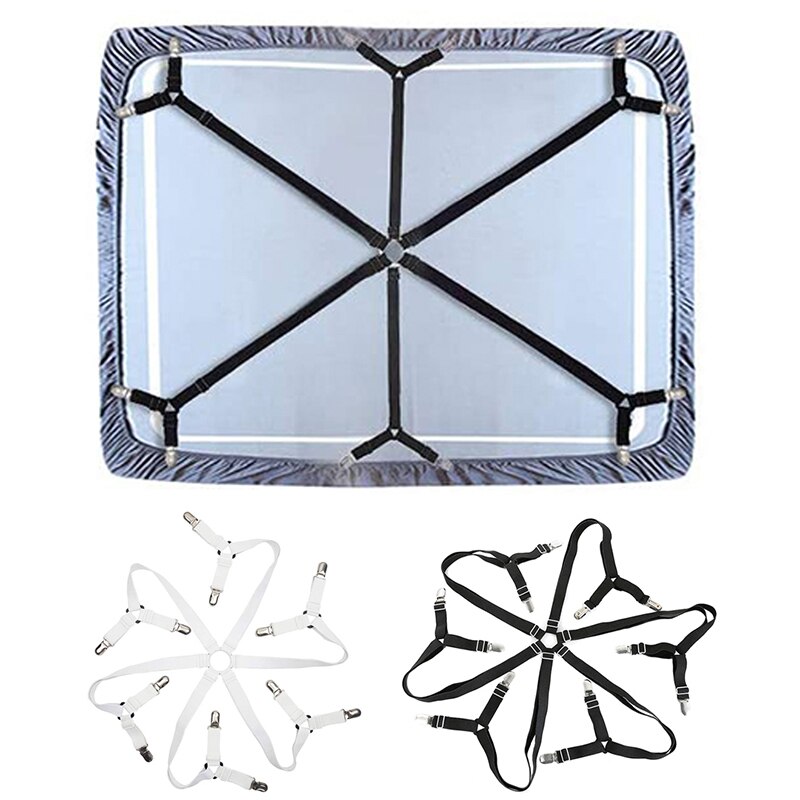 Attache de drap de lit élastique réglable, pince à matelas, housse de canapé, sangle fixe antidérapante, Kit de tondeuse Textile domestique