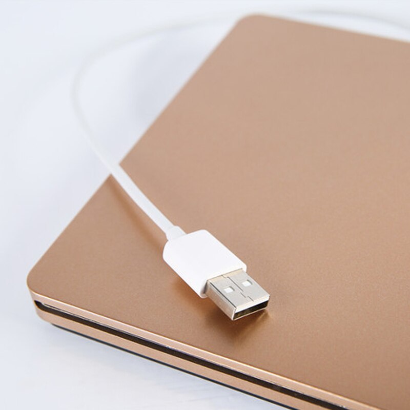 Usb 2.0 eksternt optisk drev dvd cd optager driver til pc computer laptop nk-shopping