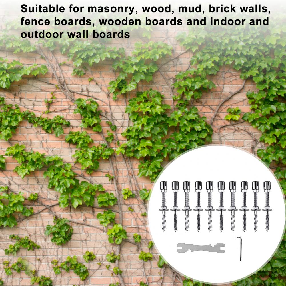 Masonry Climbing Rope Stainless Steel Plant Climbing Rope Set for Garden Yard Flexible Wall Wire Trellis Kit with for Indoor