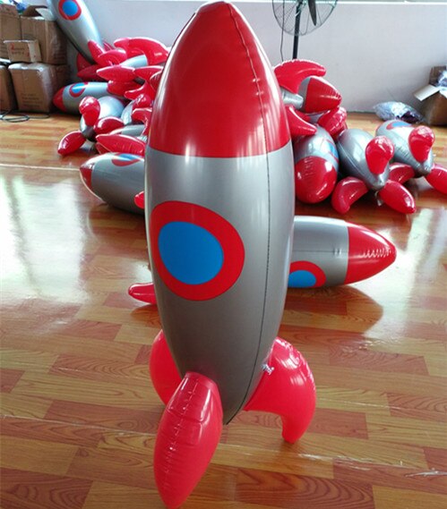 Accessoires de décoration de scène pour enfants, jouet gonflable épais, fusée, Missile, de Simulation, accessoires de décoration de scène pour enfants