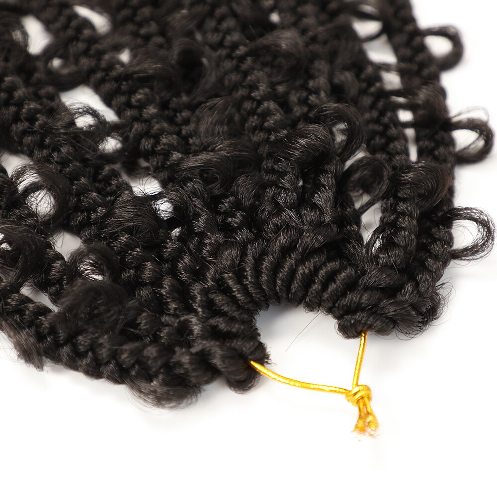 Synthetic 12" Butterfly Locs Crochet Hair Distressed Butterfly Locs Crochet Braids Goddess Pre Looped Bob Locs Pre-Twist Braid