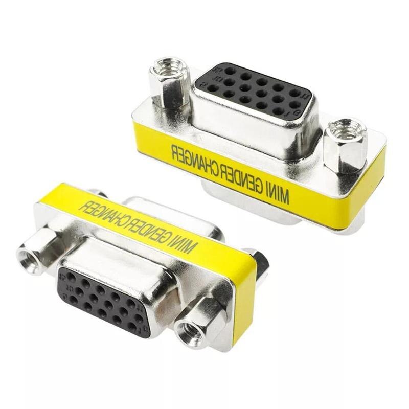 DB15 female/hole VGA adapter serial port hole to hole 15 female to 15 female three-row socket serial port adapter