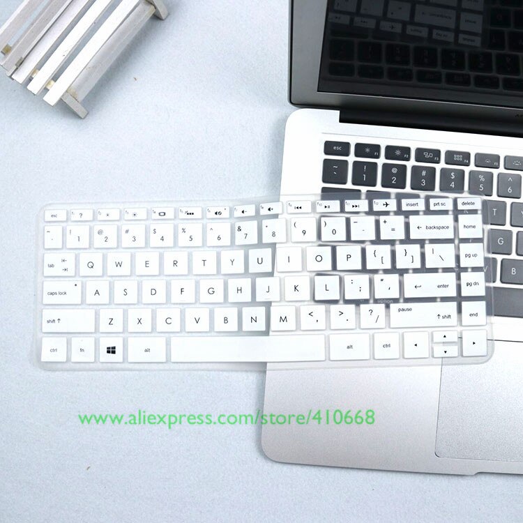 Housse de protection de clavier en Silicone pour ordinateur portable HP Pavilion x360, avec écran tactile 2 en 1, 14 pouces, 14M-BA011DX 14M-BA013DX 360: White
