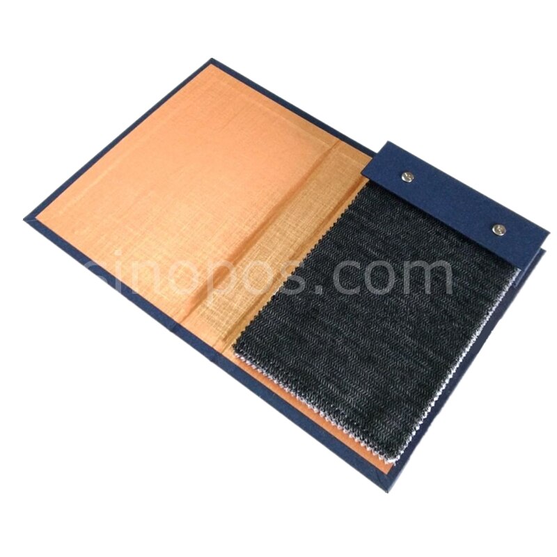 StackBook Cover A5, fabric samples cards holder textile material show binding swatch stack book leather flip fold display binder