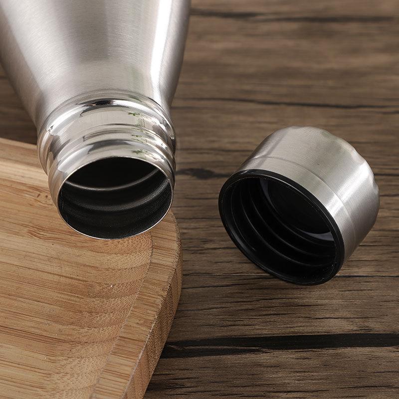 750ml bottiglia di acqua portatile per Sport all&#39;aria aperta bottiglia in acciaio inossidabile per uso alimentare tazza a tenuta stagna Thermos tazza termica