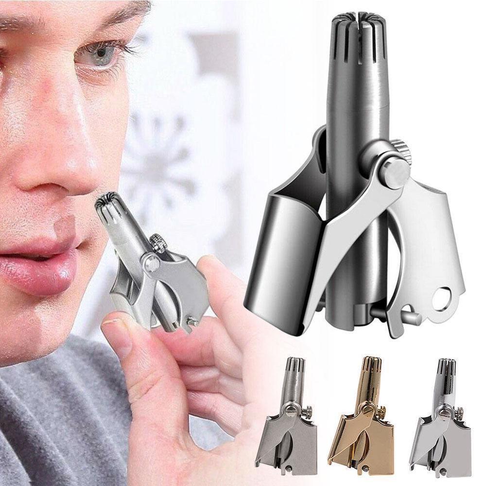 Manual Stainless Steel Washing Nose Trimmer Device Mechanical Ear Nose Hair Trimmer Shaving And Hair Removal Tools Woman