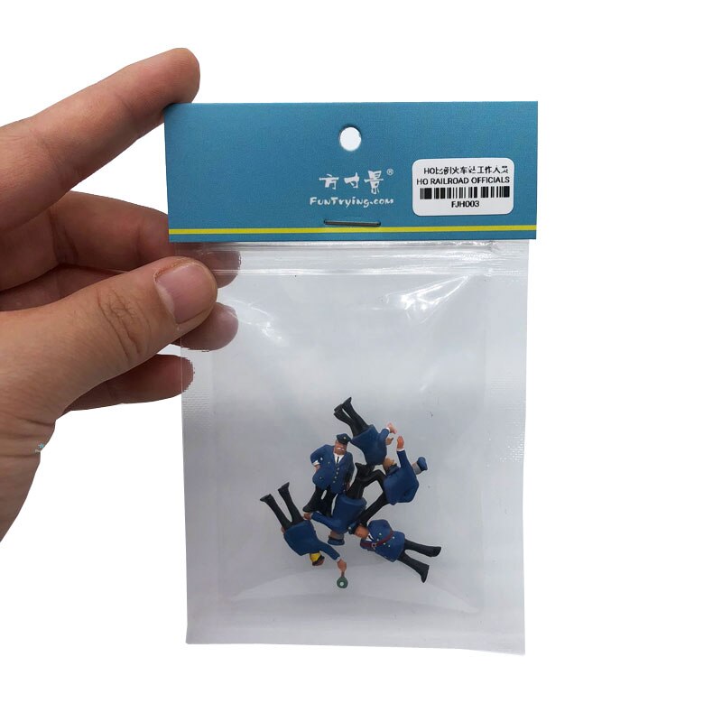 1/87 ho Skala Modell Abbildung einstellen Eisenbahn Beamten Landschaft Modell Zug Eisenbahn Layout Landschaft Diy Miniatur Dioramen Anzeige