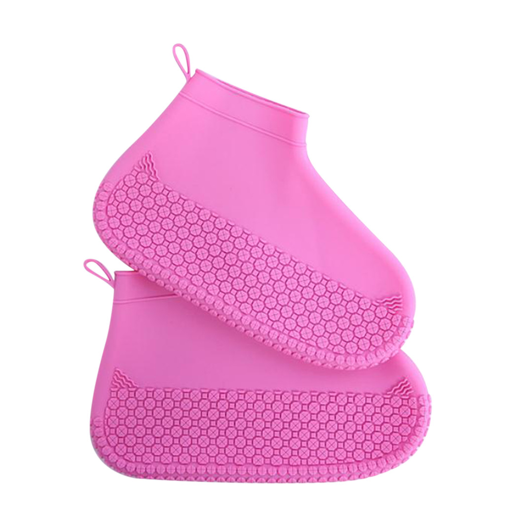 Reusable Rain Gear Boots Snow Shoe Covers Waterproof Shoes Overshoes Outdoor Camping Slip-resistant Rubber Rain Boot Overshoes: HTL