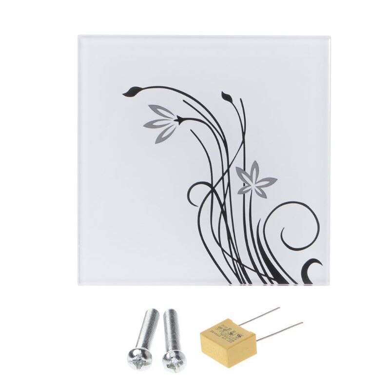 Wall Light Touch Switch 2 Way Home Automation Multi Function Glass Panel 86 Type N58A: White