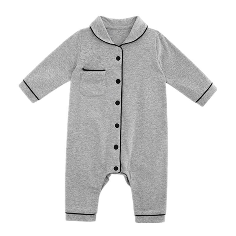 Nyfødt baby pige dreng rompers bomuld efterår forår spædbørn småbørn hjemmedragt bebe jumpsuit med krave lomme ropa babytøj: 3 / 66