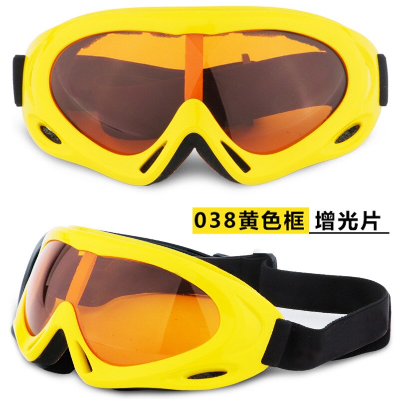 Unisex kinderskibrillen volwassenen outdoor rijbrillen bergbeklimmen sneeuwbrillen heren en dames: Geel