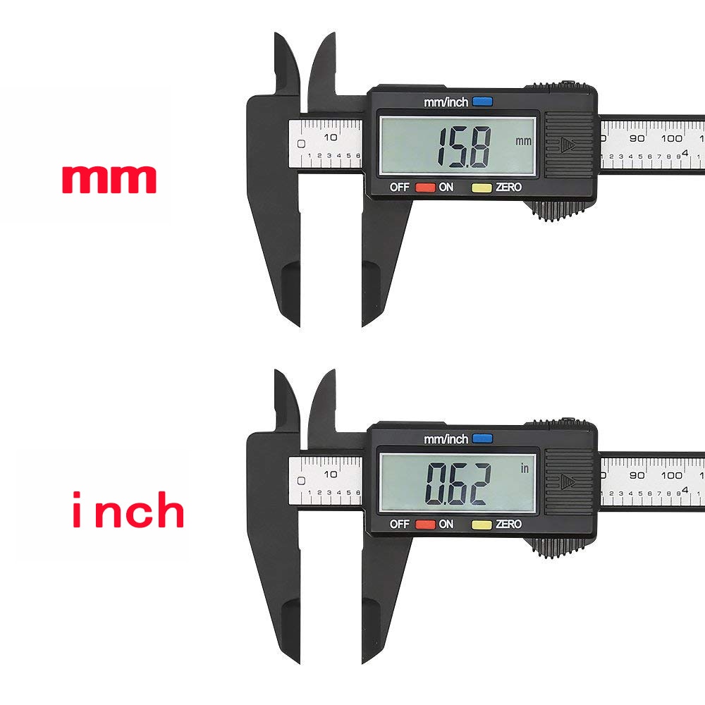 150mm 100mm Electronic Digital Caliper 6 Inch Carbon Fiber Vernier Caliper Gauge Micrometer Measuring Tool Digital Ruler