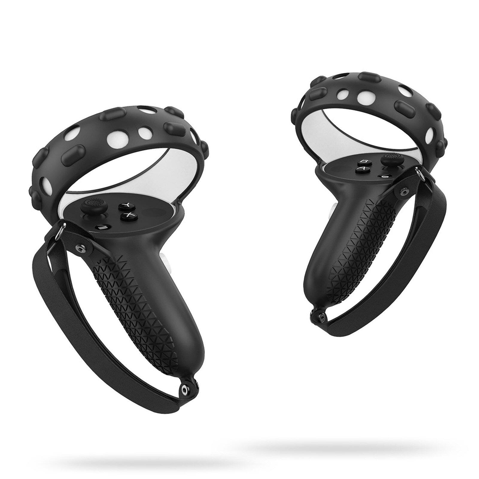 Black VR Silicone Protective Cover Anti Perspiration And Anti Falling Touch Controller Grip Cover Protector For Oculus Quest 2