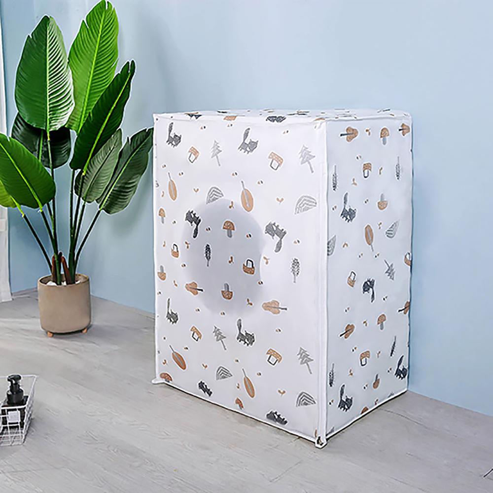 Afdekking voor wasmachine en droger, waterdichte afdeking met ritssluiting, stofbescherming, 62 x 58 x 85 cm