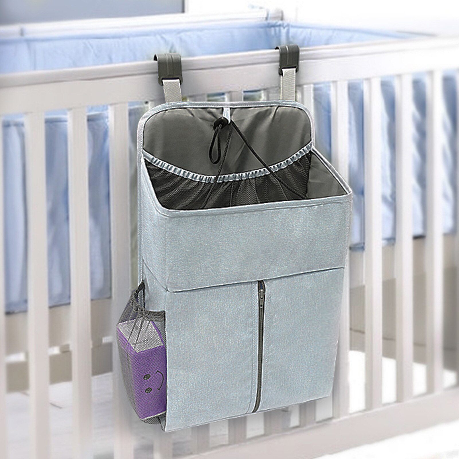 Babybedje Opknoping Zak Bed Opbergtas Multifunctionele Luiertas Baby Luier Opknoping Zak Opknoping Mand Bed Rack Bag