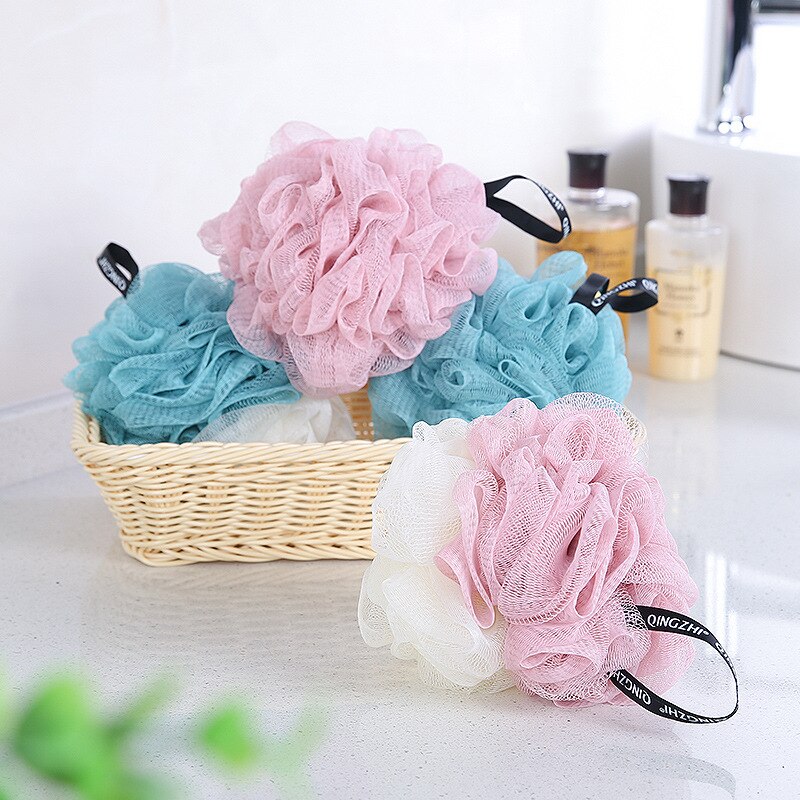 Bath ball super soft large color matching bath ball Korean bath ball rubbing back bath towel bath flower bath ball