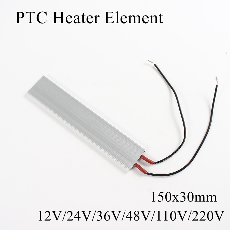 12V 24V 220V Ptc Verwarming Film Keramische Heater Air Fan Warmte Thermostaat Constante Temperatuur Thermistor Plaat Element 12 100 220