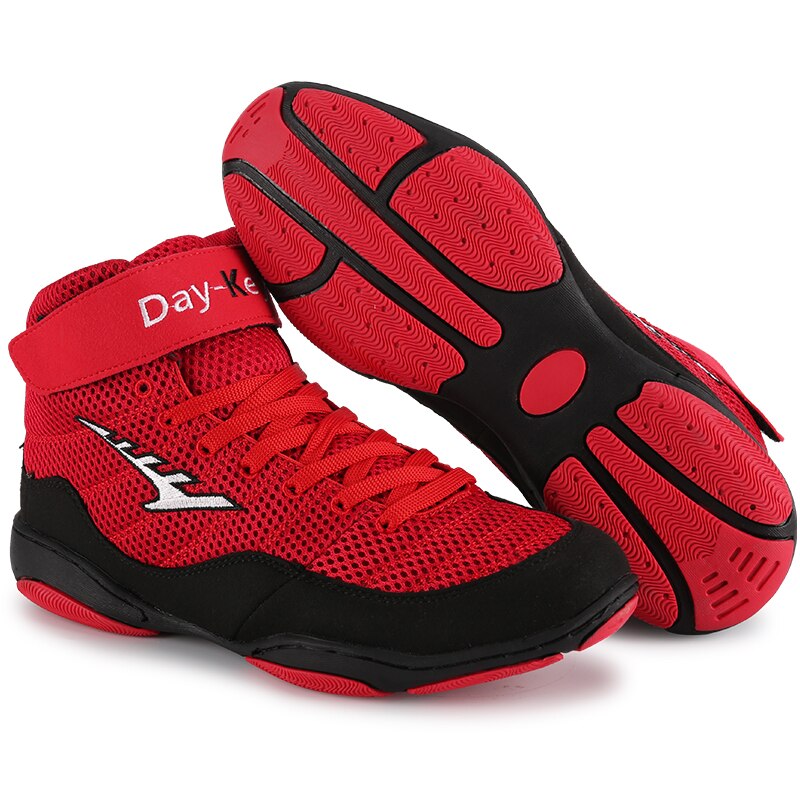 Men's Boxing Training Boot Red Wrestling Shoes Women