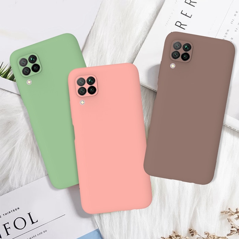 Soft Silicone Case For huawei p40 lite Case Candy Color TPU Back Cover For Hawei Coque Huawei Nova 6se Nova6 SE 5G Cover Etui