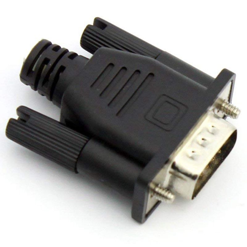 --VGA Virtual Display Adapter Male Dummy Plug EDID Headless Ghost Emulator Lock Plate