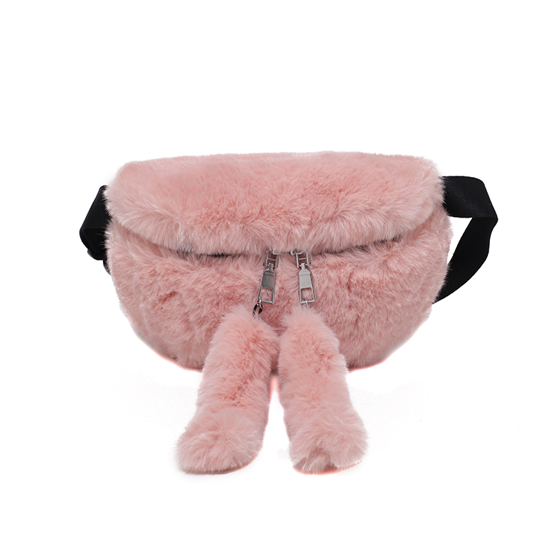 Trendige gürteltasche für damen, winter-samt-brusttasche, einfarbige schultertasche, bauchtasche, damen-outdoor-sportgürtel