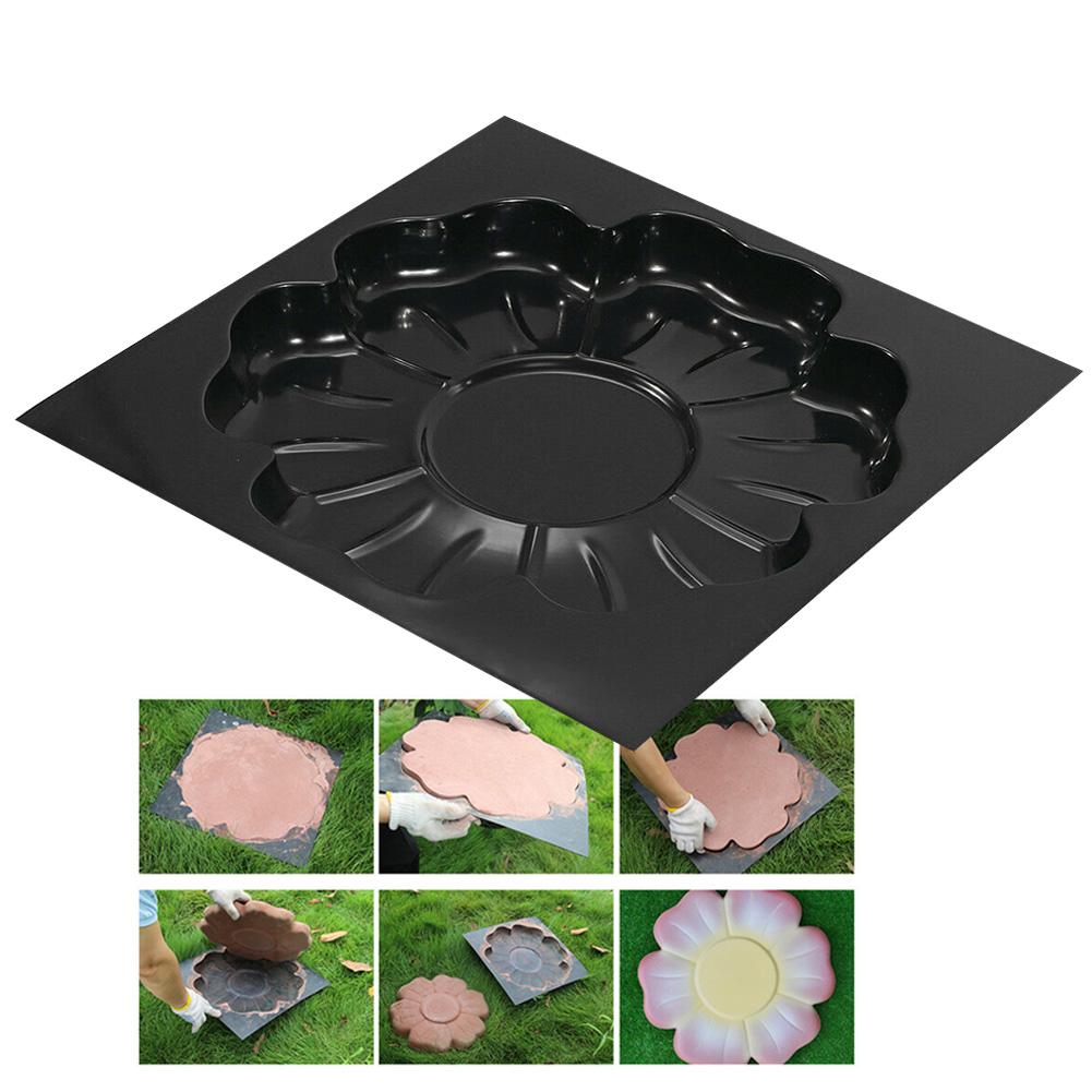 Moule de pavage en ciment, tremplin décoratif en forme de fleur, carreaux de sol, fournitures de jardin
