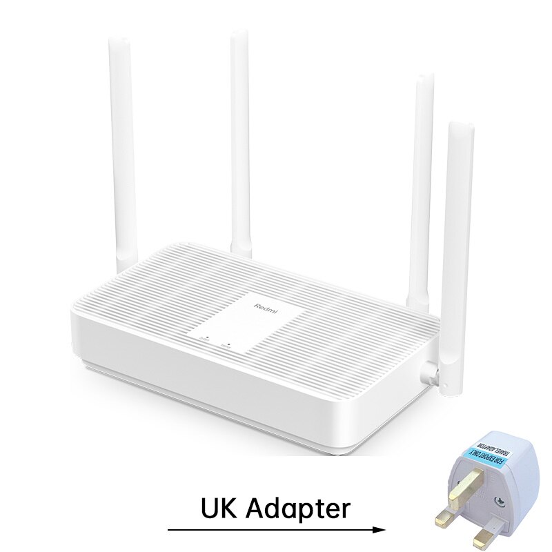 Xiaomi Redmi Router AX5 WiFi 6 1800 5-Core 256M Memory Mesh Home IoT 4 Signal Amplifier 2.4G 5GHz Both 2 Dual-Band OFDMA: add UK Adapter
