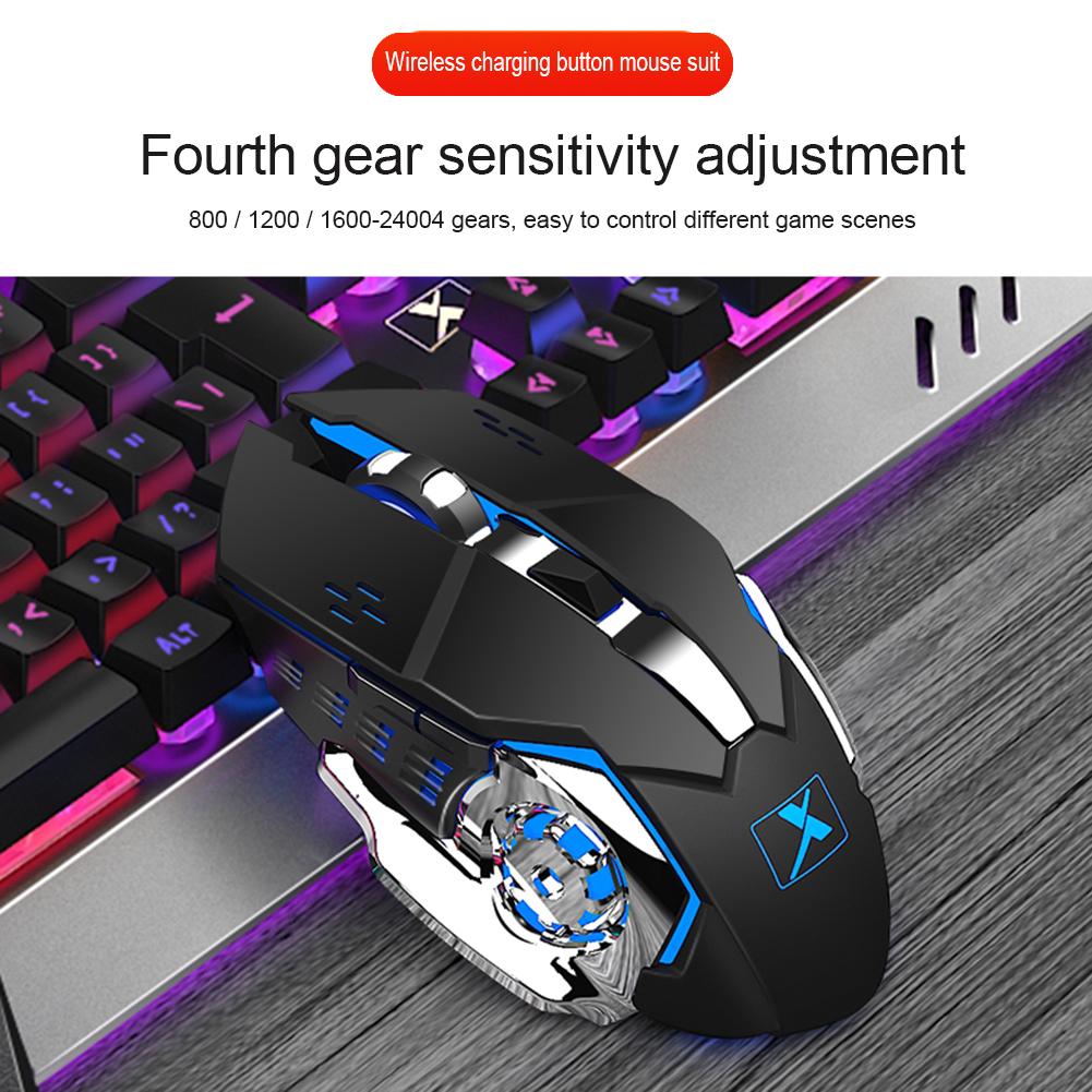 Durable Keyboard Mouse Combos Delicate K680 2.4G Wireless Gaming Rechargeable Backlit Mechanical Feel Keyboard Mouse