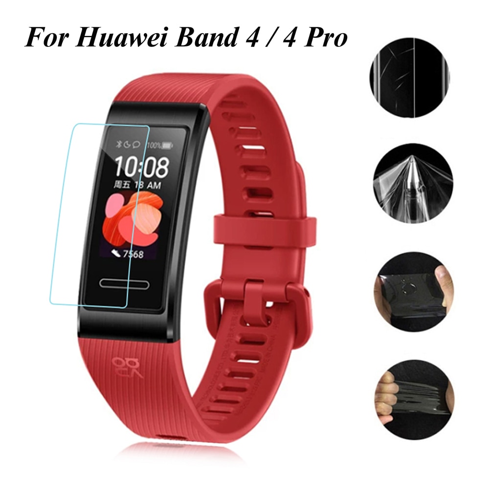 Voor Huawei Band 4 4 Pro Smart Horloge Tpu Scherm Beschermende Film Hydrogel Film Ultra Volledige Cover Soft Hd Clear anti-Kras