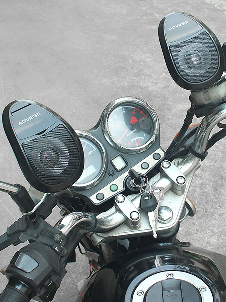 Bluetooth Music Audio Versterker Waterdicht Professionele Stereo Scooter U Disk Motorfiets Speaker Fm Radio MP3 Speler Boosted