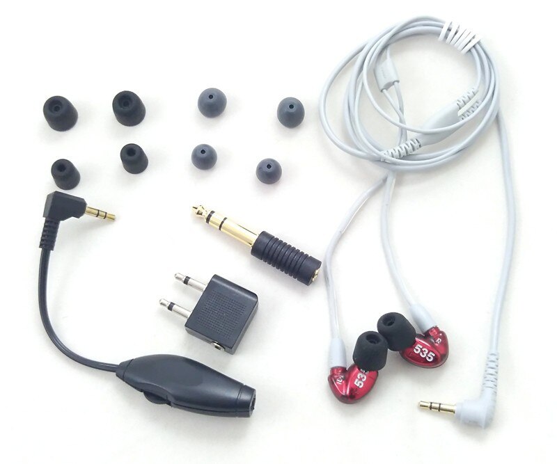 Fone de ouvido removível se535, envio em 24 horas, hi-fi estéreo se 535, fones de ouvido com cabo separado com caixa vs se215