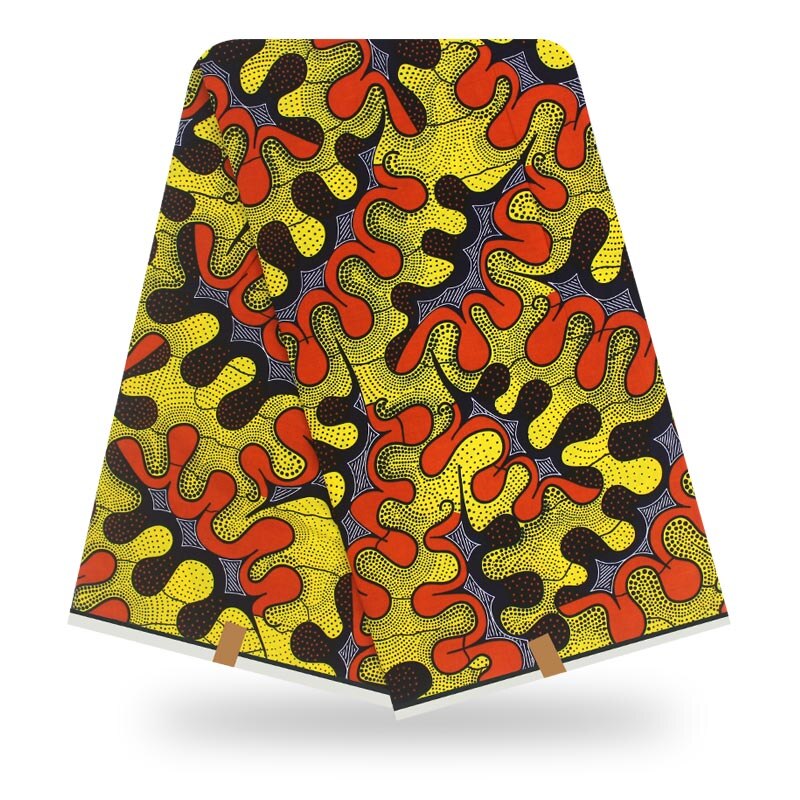 african fabric wax fabric cotton pagne wax 6yards african ankara sewing fabric for dresses: color4