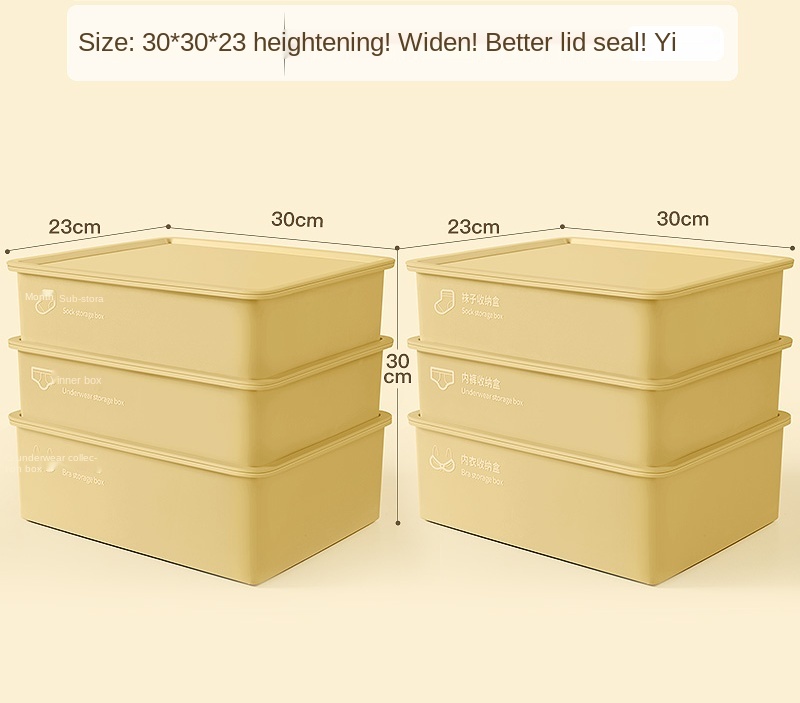 Underwear Storage Box Household Drawer Wardrobe Compartment Artifact Socks Panties Three-in-one Storage Box Shorts storage box