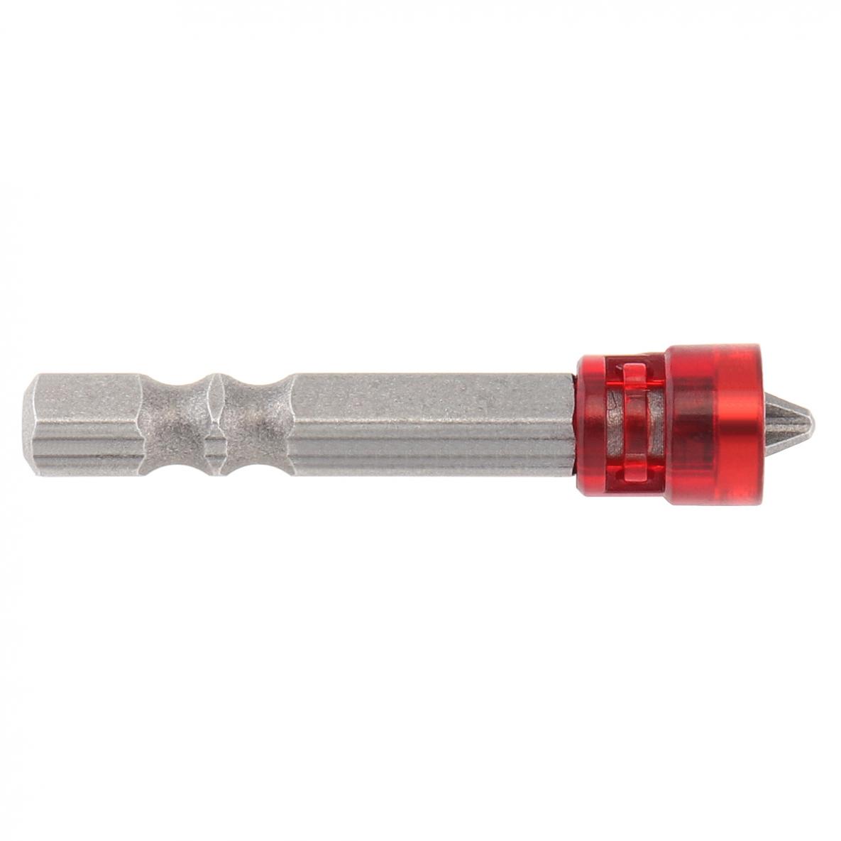 Brocas de destornillador de Cruz única de acero S2 con círculos magnéticos, vástago hexagonal para cualquier taladro eléctrico, perforación de placas de yeso