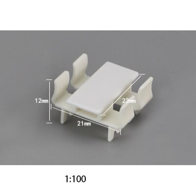 Diy Zand Tafel Building Materiaal Abs Tafel En Stoel Voor Miniatuur Layout/Model Meubels Voor Miniuatre Landschap Diy: Licht Groen