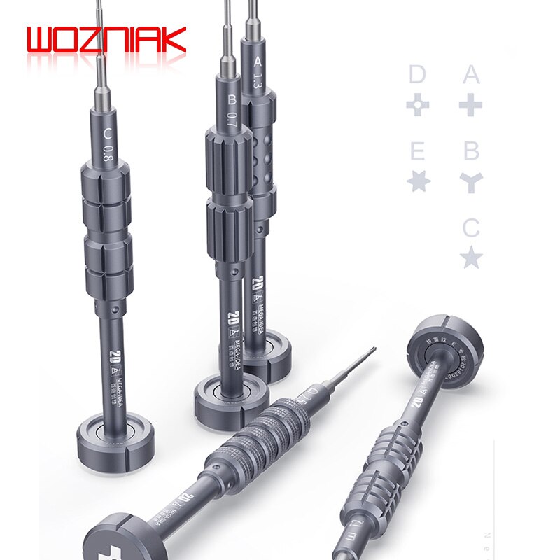 QIANLI MEGA-IDEA 2D Precise Screwdriver For iPhone Android Mobile Phone Repair Disassemble Bolt driver Tools Kit