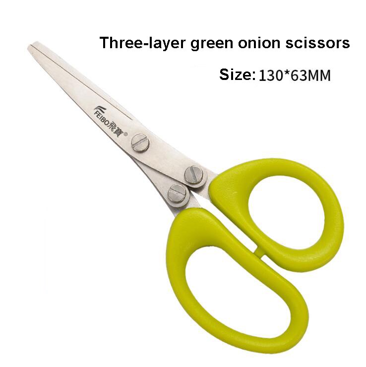 Herb Scissors with 5 Blades and Cover, Herb Scissors, Multipurpose Cutting Herb Stripper, Kitchen Shears Dishwasher Safe: 5inch Green
