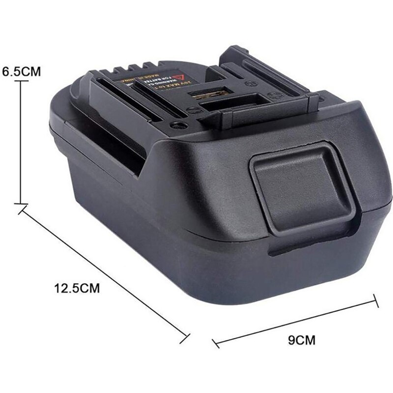 1Pc Upgrade Vervanging DCB200 Usb Batterij Adapter Voor 20V Dewalt Milwaukee M18 Converteren Naar Makita 18V