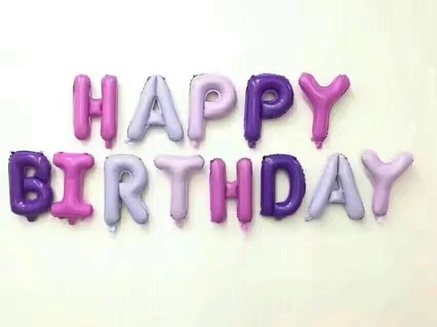 Gelukkige Verjaardag Brief Set Ballon Supplies Engels Aluminium Ballon Partij Decoratie Ballon Kerst Halloween: Rose Rood