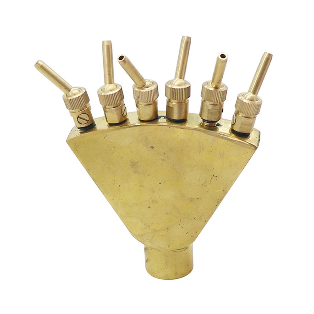 1 Pza 1 pulgada ajustable latón Fénix cola dispersión fuente rociador cabeza pequeñas boquillas con válvula jardín rociadores de paisaje