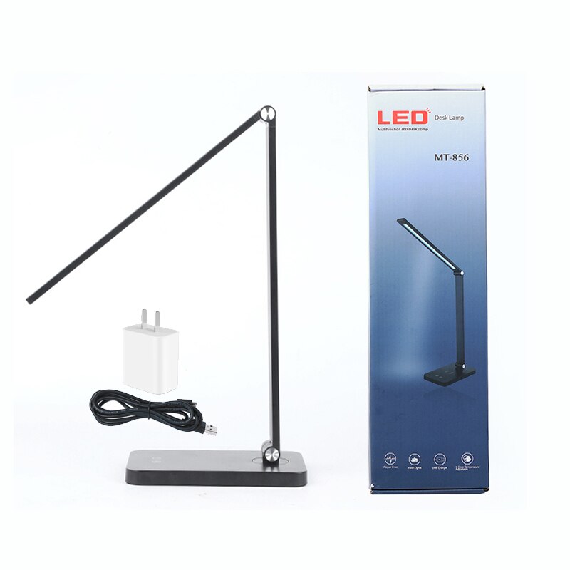 10W Led Clip Lange Arm Bureaulamp Flexibele Eye-Beschermd Lamp Voor Slaapkamer Led Licht 3-Niveau helderheid &amp; 5 Kleur: Default Title