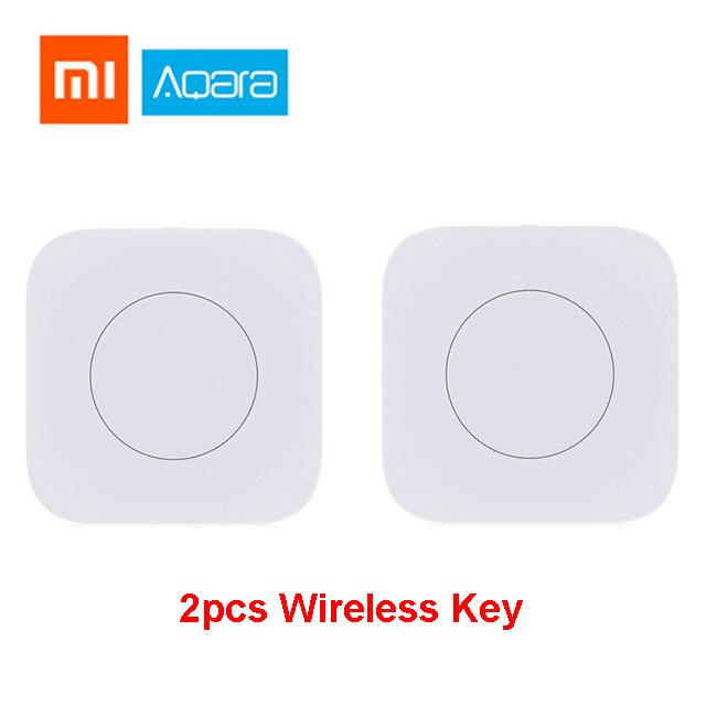 Xiaomi Aqara smart Home Kit Norma Mijia gateway Hub Del Sensore Del Corpo Umano Interruttore di Umidità di Temperatura di Allarme Perdite D'acqua Senza Fili Set: 2pcs wireless key