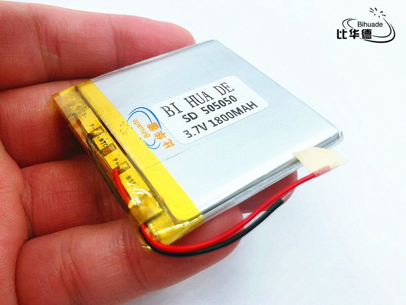 Li-Po 1 stks/partij 505050 3.7 V lithium polymeer batterij 1800 mah DIY mobiele noodstroom opladen schat batterij