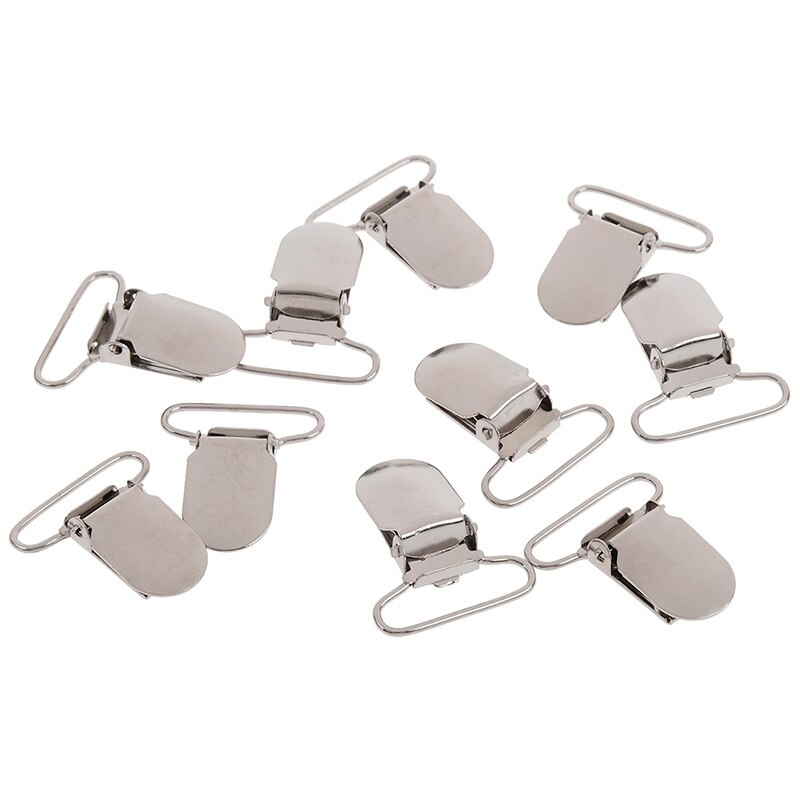 10 Stks/partij Metalen Haak Fopspeen Bretel Clips 25 Mm Voor Jas Kleding Accessoires 25 Mm