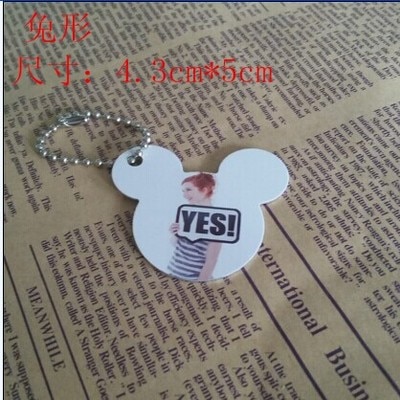 50pcs/lot Blank Sublimation Metal Pendant Tags DIY Printing Sublimation Ink Transfer paper Both sides Print